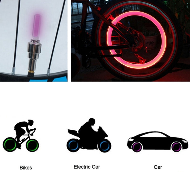 2 PCS Wheel Tyre Lamp With Battery for Car / Motorbike / Bike(Red Light) - Decorative Lights by PMC TechLife | Online Shopping South Africa | PMC TechLife | Buy Now Pay Later Mobicred
