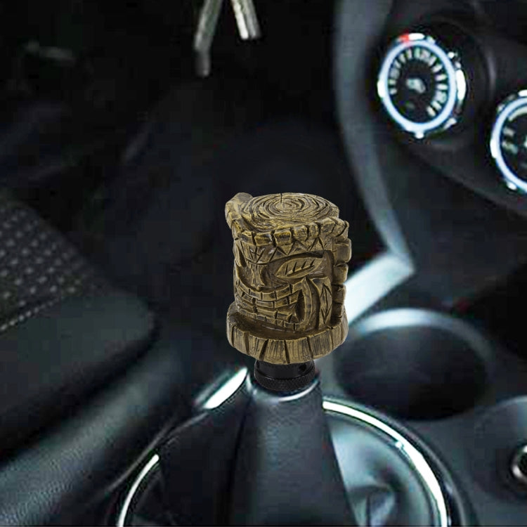 Universal Wood Avatar Shape Car Shift Lever Resin Modified Gear Knobs - Shift Knob by PMC TechLife | Online Shopping South Africa | PMC TechLife | Buy Now Pay Later Mobicred
