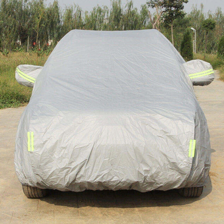 Oxford Cloth Anti-Dust Water-resistant Sunproof Flame Retardant Breathable Indoor Outdoor Full Car Cover Sun UV Snow Dust Resistant Protection SUV Car Cover with Warning Strips, Fits Cars up to 4.8m(187 inch) in Length - PE Material by PMC TechLife | Online Shopping South Africa | PMC TechLife | Buy Now Pay Later Mobicred