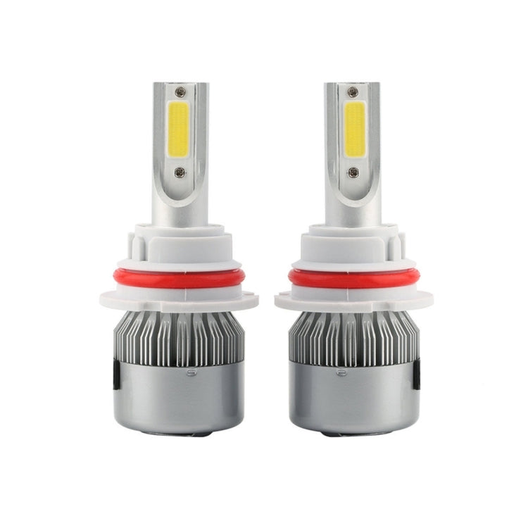 2pcs 9004 18W 1800LM 6000K Waterproof IP68 Car Auto LED Headlight with 2 COB LED Lamps, DC 9-36V(White Light) - LED Headlamps by PMC TechLife | Online Shopping South Africa | PMC TechLife | Buy Now Pay Later Mobicred