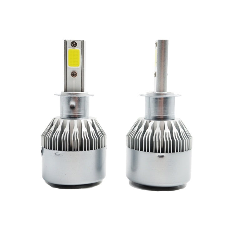 2pcs H3 18W 1800LM 6000K Waterproof IP68 Car Auto LED Headlight with 2 COB LED Lamps, DC 9-36V(White Light) - LED Headlamps by PMC TechLife | Online Shopping South Africa | PMC TechLife | Buy Now Pay Later Mobicred