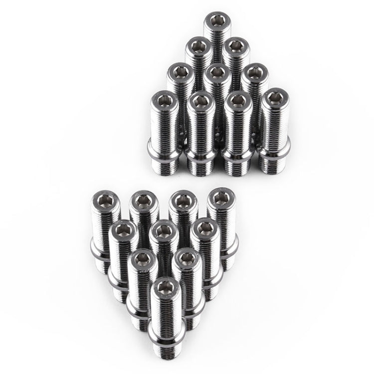 20 PCS 5.8cm Universal Car Modification Extended Wheels Stud Conversion M12x1.5 to M12x1.5 Screw Adapter LN032 LN033 LN044 - Nuts & Bolts by PMC TechLife | Online Shopping South Africa | PMC TechLife