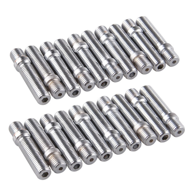 20 PCS 5.8cm Universal Car Modification Extended Wheels Stud Conversion M12x1.25 to M12x1.5 Screw Adapter LN032 LN033 LN044 - Nuts & Bolts by PMC TechLife | Online Shopping South Africa | PMC TechLife | Buy Now Pay Later Mobicred