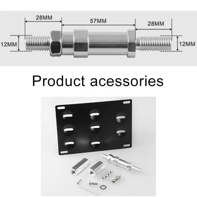 Car Front Bumper Tow Hook License Plate Mounting Bracket Holder for Honda Fit 2008 - License Plate Covers & Frames by PMC Jewellery | Online Shopping South Africa | PMC Jewellery | Buy Now Pay Later Mobicred