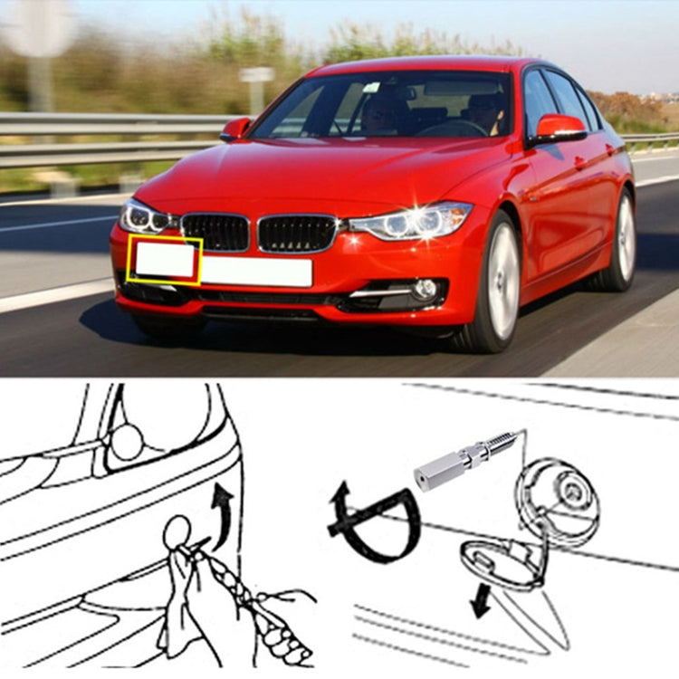 Car Front Bumper Tow Hook License Plate Mounting Bracket Holder for Honda Fit 2008 - License Plate Covers & Frames by PMC Jewellery | Online Shopping South Africa | PMC Jewellery | Buy Now Pay Later Mobicred