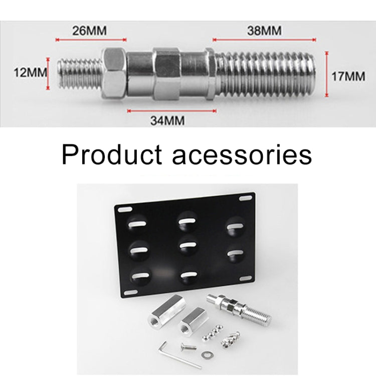 Car Front Bumper Tow Hook License Plate Mounting Bracket Holder for Mazda / Lexus - License Plate Covers & Frames by PMC TechLife | Online Shopping South Africa | PMC TechLife | Buy Now Pay Later Mobicred