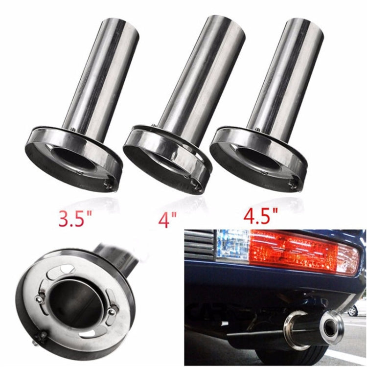 4 inch Universal Car 304 Stainless Steel Exhaust Pipe Muffler Adjustable Tail Muffler Tip - Exhaust Pipes by PMC TechLife | Online Shopping South Africa | PMC TechLife | Buy Now Pay Later Mobicred