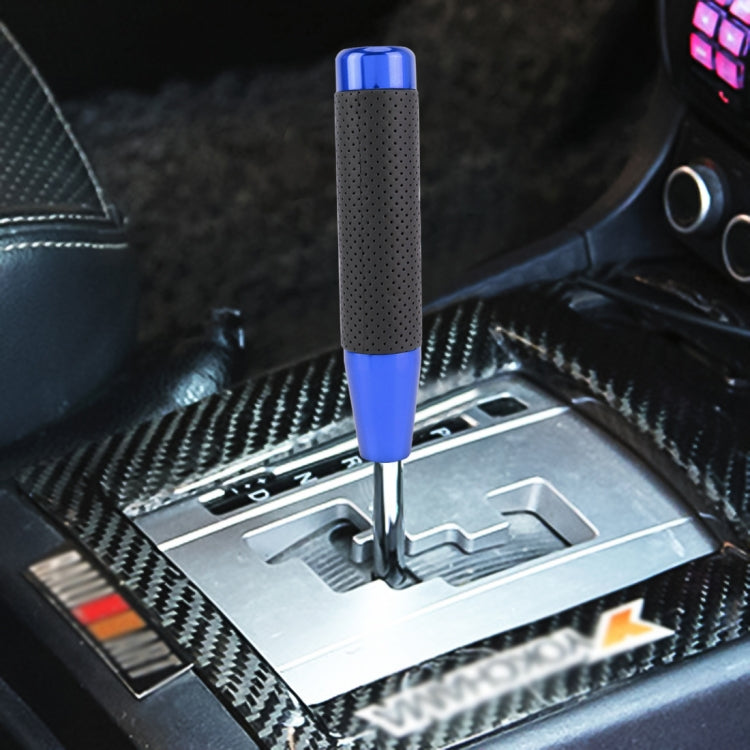 Metal Leather Long Column Car Shift Knob, Size: 18x3.3cm (Blue) - Shift Knob by PMC TechLife | Online Shopping South Africa | PMC TechLife | Buy Now Pay Later Mobicred