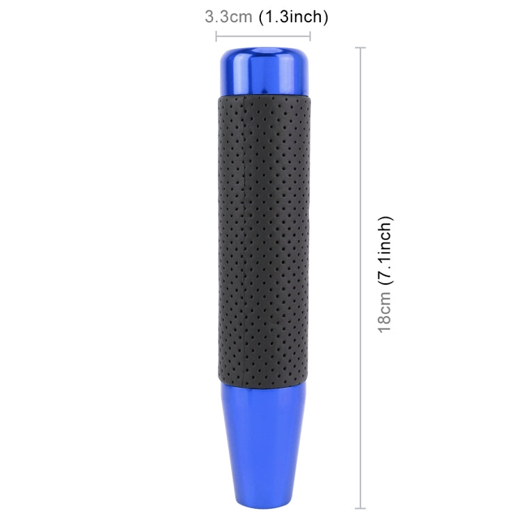 Metal Leather Long Column Car Shift Knob, Size: 18x3.3cm (Blue) - Shift Knob by PMC TechLife | Online Shopping South Africa | PMC TechLife | Buy Now Pay Later Mobicred