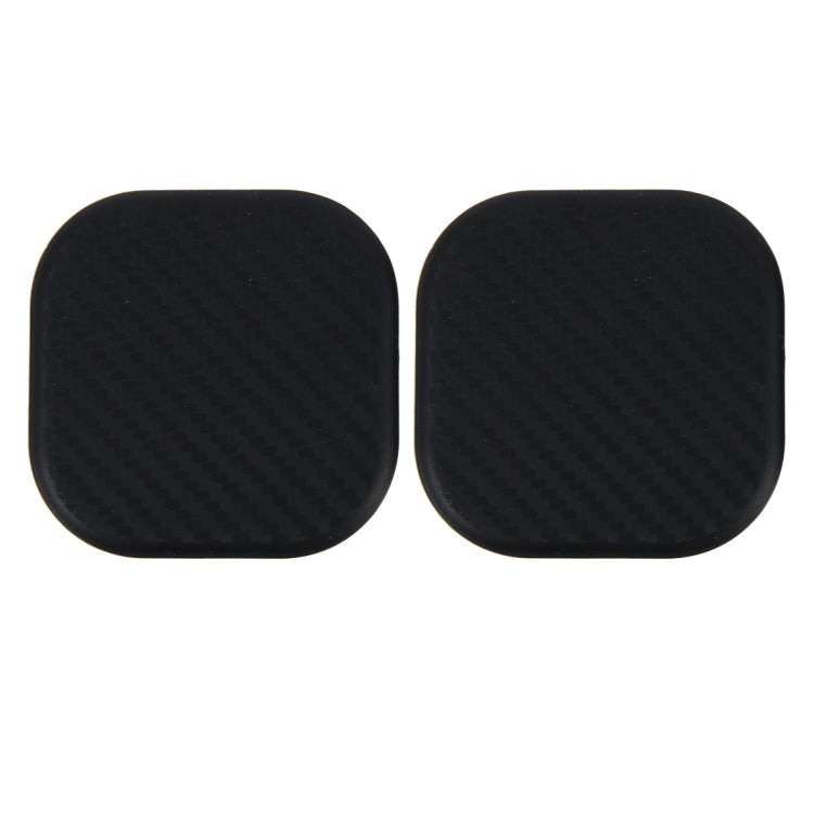 2 PCS Car Vehicle Carbon Fiber Texture Water Cup Pad Mat for Phone / GPS/ MP4/ MP3, Size: 6.5*6.5*0.3cm - free shipping - PMC TechLife - Order now!