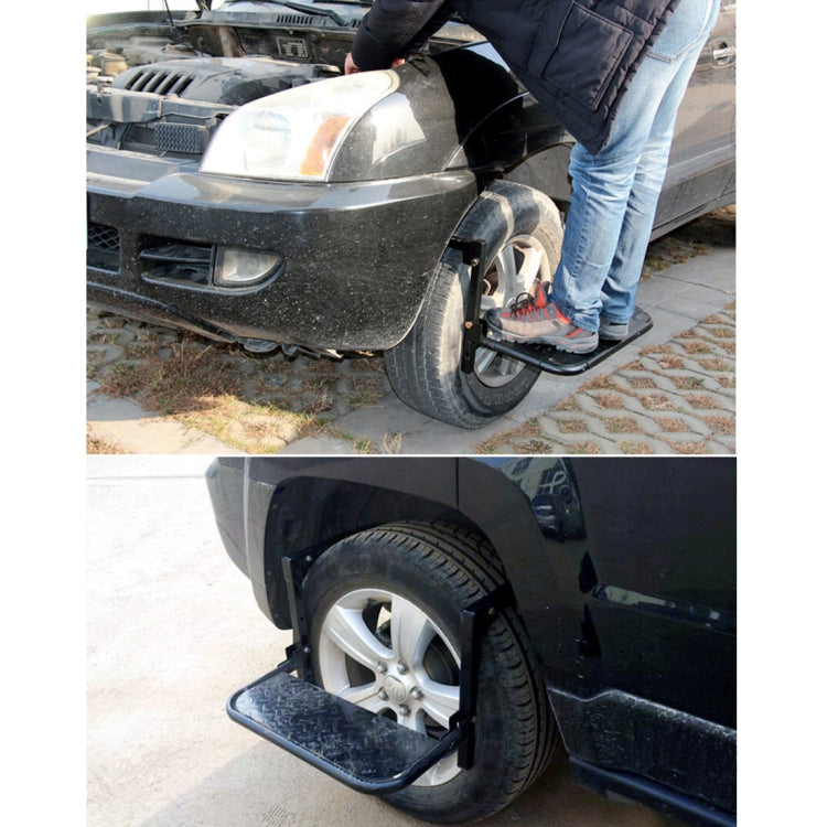 Portable Folding Car Stairs Tyre Mount Steps Ladder for Pickup Trucks, Truck, SUV - Foot Pedal by PMC TechLife | Online Shopping South Africa | PMC TechLife | Buy Now Pay Later Mobicred