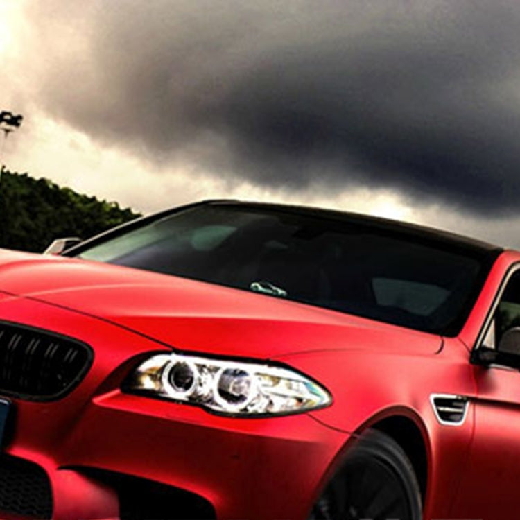 1.52 * 0.5m Waterproof PVC Wire Drawing Brushed Chrome Vinyl Wrap Car Sticker Automobile Ice Film Stickers Car Styling Matte Brushed Car Wrap Vinyl Film (Red) - Auto Film by PMC Jewellery | Online Shopping South Africa | PMC Jewellery | Buy Now Pay Later Mobicred