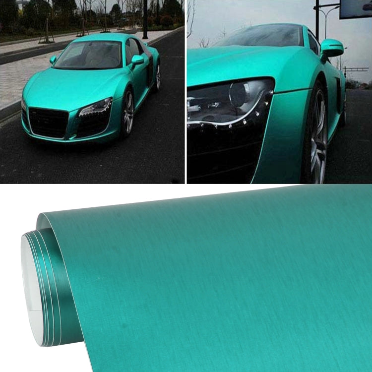 1.52 * 0.5m Waterproof PVC Wire Drawing Brushed Chrome Vinyl Wrap Car Sticker Automobile Ice Film Stickers Car Styling Matte Brushed Car Wrap Vinyl Film - Auto Film by PMC Jewellery | Online Shopping South Africa | PMC Jewellery | Buy Now Pay Later Mobicred