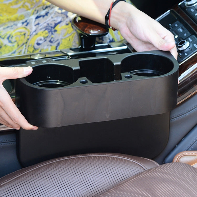 Car Seat Crevice Storage Box Cup Drink Holder Auto Pocket Stowing Tidying for Phone Pad Card Coin Case Car Accessories(Black) - Car Drink Holders by PMC Jewellery | Online Shopping South Africa | PMC Jewellery | Buy Now Pay Later Mobicred