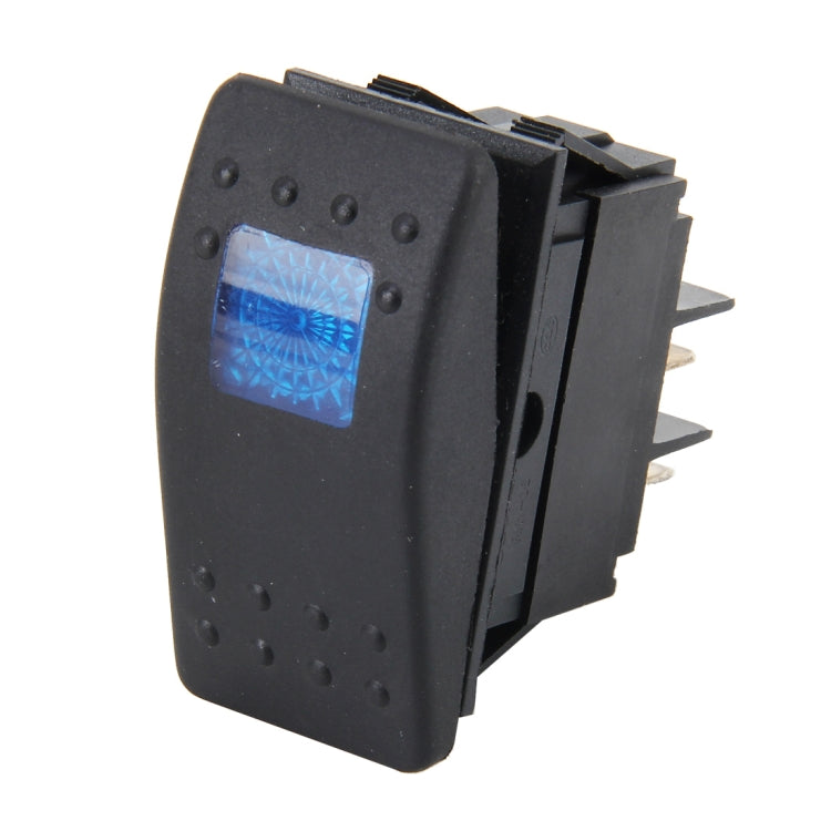Car Truck Boat Switch Toggle Light Switch 4pin Water-resistant 12/24V Bar Style Blue Toggle Reverse Rocker Rear Light Switch Car Auto Universal DIY 4 Pin Boat Cap OFF-ON Push Button with Indicator Light - Car Switches by PMC TechLife | Online Shopping South Africa | PMC TechLife