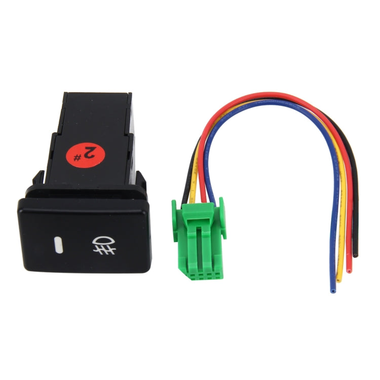 Car Fog Light Lamp Indicator 5 PIN On and Off Button Switch Control 4 Cable Auto Car Fog Light 5 Pin Switch On-Off Button Switch for Toyota, Small Size: 5*2.2*1.7cm(Yellow Light) - Car Switches by PMC TechLife | Online Shopping South Africa | PMC TechLife | Buy Now Pay Later Mobicred