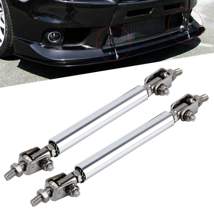 2 PCS Car Modification Large Surrounded By The Rod Telescopic Lever Front and Rear Bars Fixed Front Lip Back Shovel Adjustable Small Rod, Length: 7.5cm(Silver) - Trunk & Bumper Accessories by PMC TechLife | Online Shopping South Africa | PMC TechLife | Buy Now Pay Later Mobicred