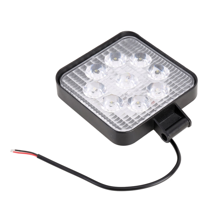 DC 10-30V 27W 2500LM 6000K Waterproof Vehicle Car Boat Marine External Work Lights Emergency Lights 30 Degrees Adjustable Spot Light LED Car Bulbs with 9 Intense Wafer LED Lights(White Light) - Work Lights by PMC TechLife | Online Shopping South Africa | PMC TechLife | Buy Now Pay Later Mobicred