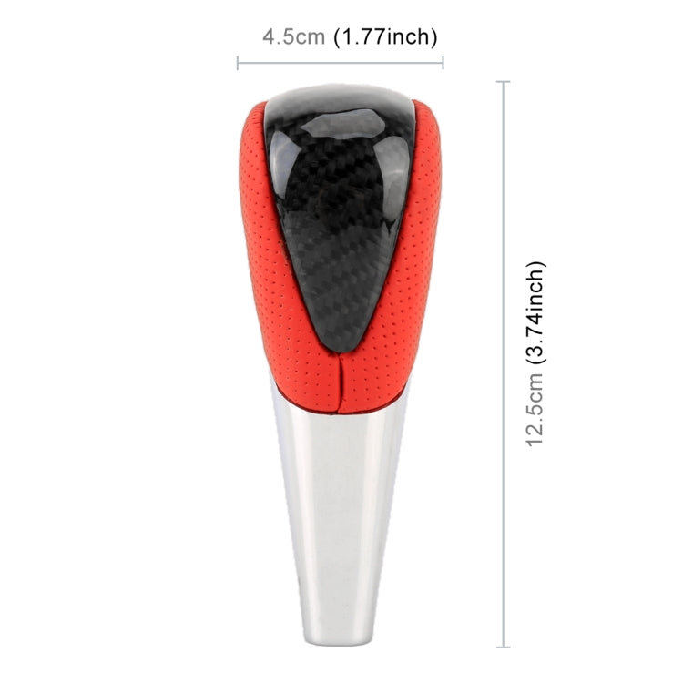 Universal High Carbon Fiber Texture Leather Hole Pattern Car Gear Shift Knob Modified Shifter Lever Knob - Shift Knob by PMC TechLife | Online Shopping South Africa | PMC TechLife | Buy Now Pay Later Mobicred