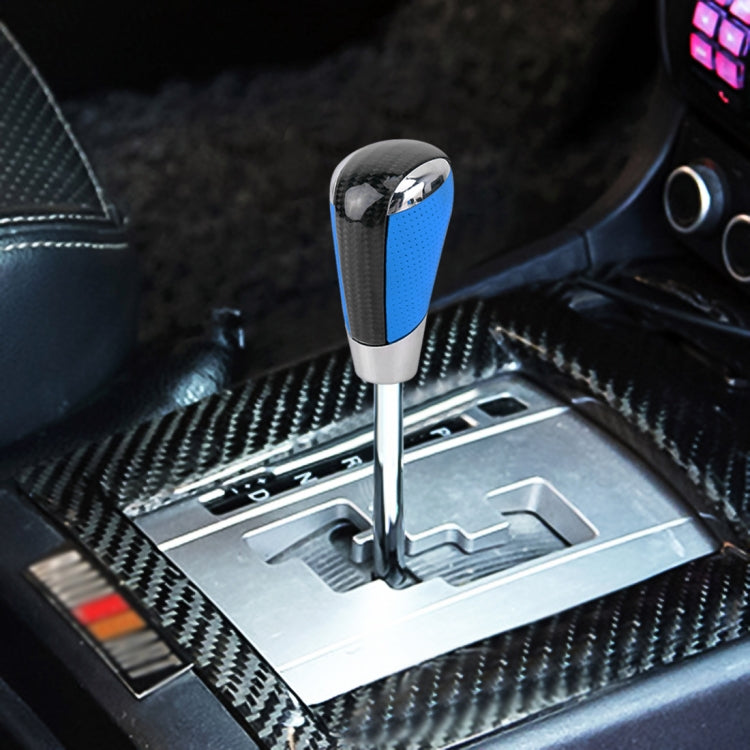 Universal Carbon Fiber Texture Leather Hole Pattern Car Gear Shift Knob Modified Shifter Lever Knob - free shipping - PMC TechLife - Order now!