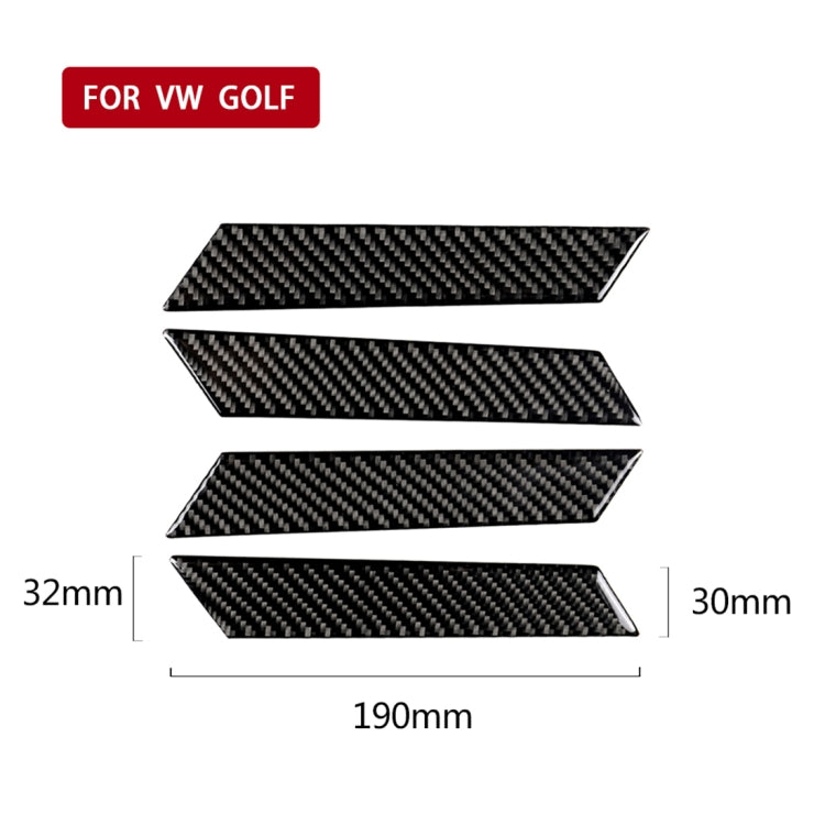 Car Carbon Fiber Door Handle Decorative Sticker for Volkswagen Golf 7 2013-2017 - Car Interior Mouldings by PMC TechLife | Online Shopping South Africa | PMC TechLife | Buy Now Pay Later Mobicred