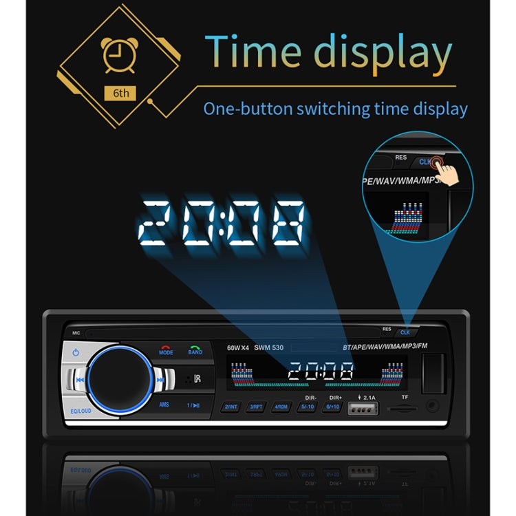SWM-530 12V Universal Car Dual USB Charger Radio Receiver MP3 Player, Support FM & Bluetooth with Remote Control - free shipping - PMC TechLife - Order now!