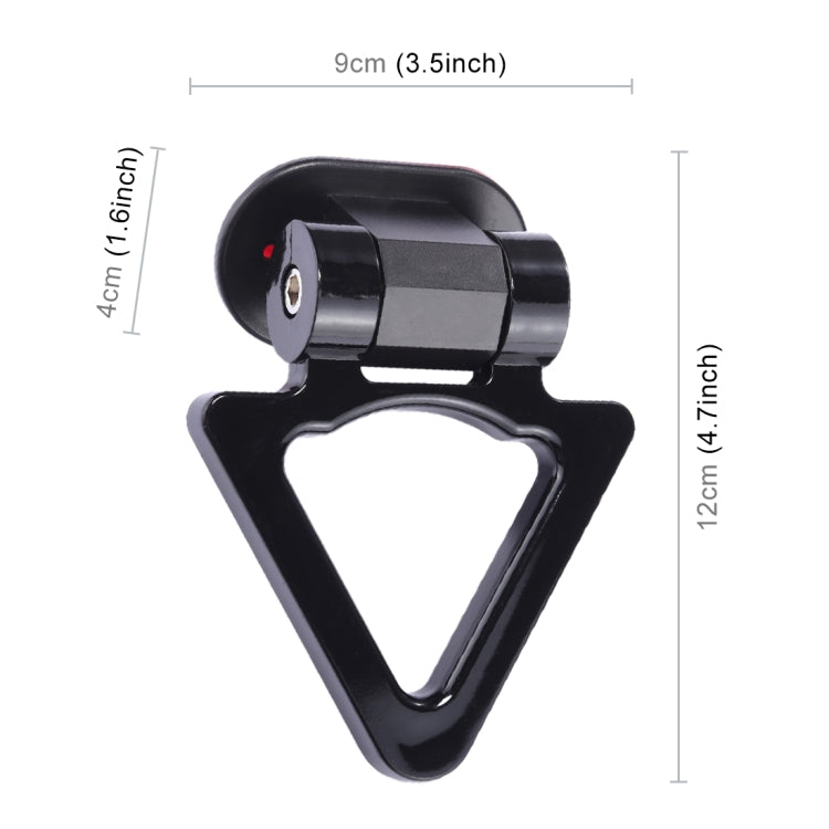 Car Truck Bumper Triangle Tow Hook Adhesive Decal Sticker Exterior Decoration(Black) - Towing Bars by PMC TechLife | Online Shopping South Africa | PMC TechLife | Buy Now Pay Later Mobicred