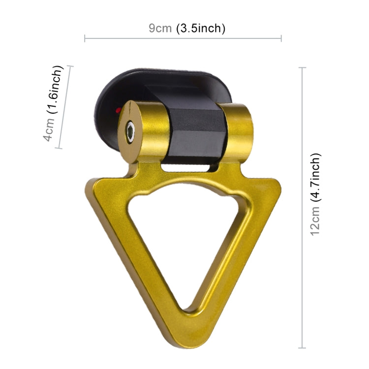 Car Truck Bumper Triangle Tow Hook Adhesive Decal Sticker Exterior Decoration (Yellow) - Towing Bars by PMC TechLife | Online Shopping South Africa | PMC TechLife | Buy Now Pay Later Mobicred