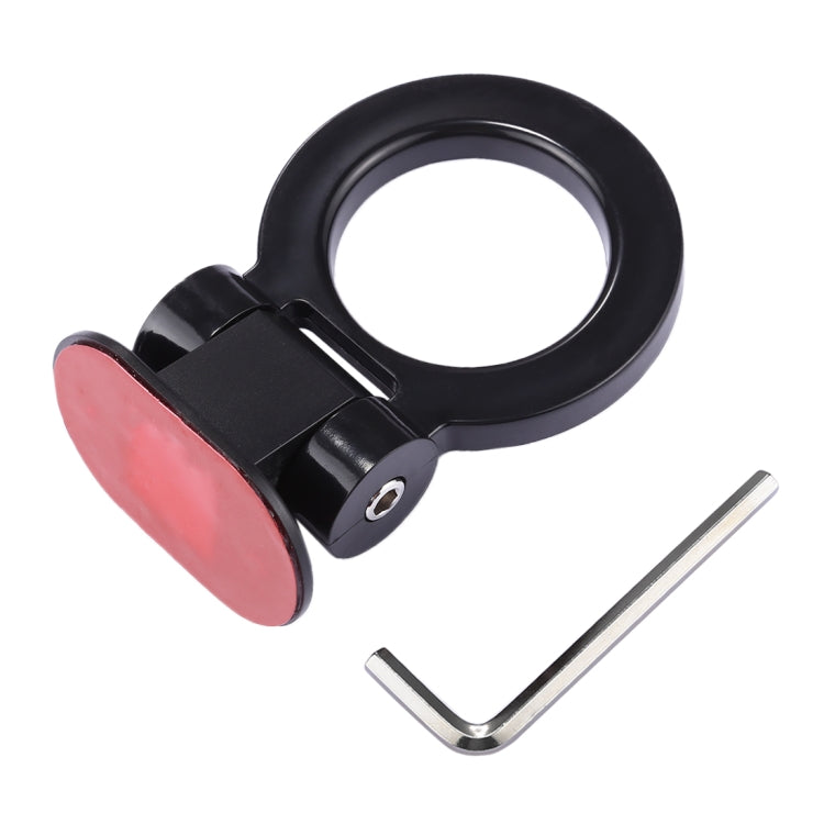 Car Truck Bumper Round Tow Hook Ring Adhesive Decal Sticker Exterior Decoration(Black) - Towing Bars by PMC TechLife | Online Shopping South Africa | PMC TechLife | Buy Now Pay Later Mobicred