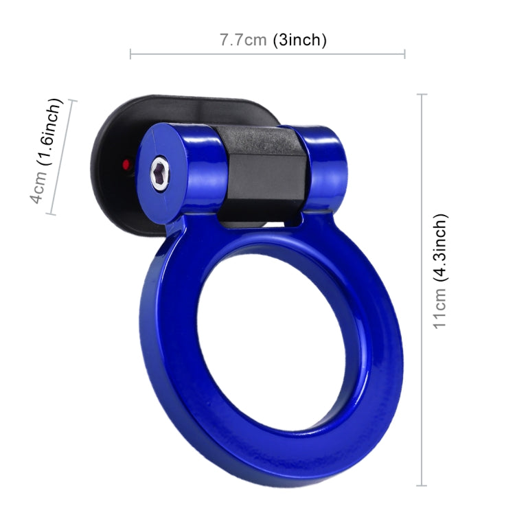 Car Truck Bumper Round Tow Hook Ring Adhesive Decal Sticker Exterior Decoration (Blue) - Towing Bars by PMC TechLife | Online Shopping South Africa | PMC TechLife | Buy Now Pay Later Mobicred