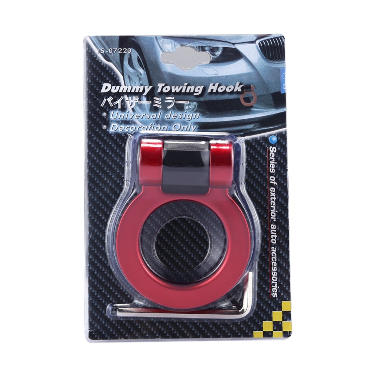 Car Truck Bumper Round Tow Hook Ring Adhesive Decal Sticker Exterior Decoration (Red) - Towing Bars by PMC TechLife | Online Shopping South Africa | PMC TechLife | Buy Now Pay Later Mobicred
