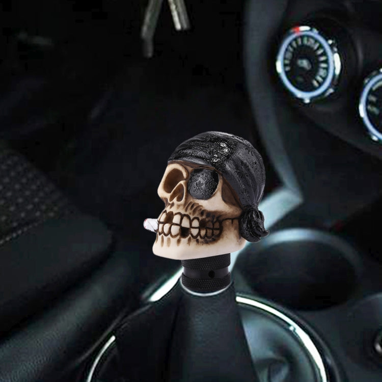 Pirate Skull Shaped Universal Vehicle Car Shifter Cover Manual Automatic Gear Shift Knob (Black) - Shift Knob by PMC TechLife | Online Shopping South Africa | PMC TechLife | Buy Now Pay Later Mobicred