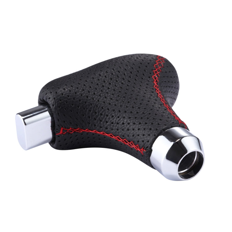 Universal Vehicle Car Black Leather Shifter Cover Manual Automatic Gear Shift Knob - Shift Knob by PMC TechLife | Online Shopping South Africa | PMC TechLife | Buy Now Pay Later Mobicred