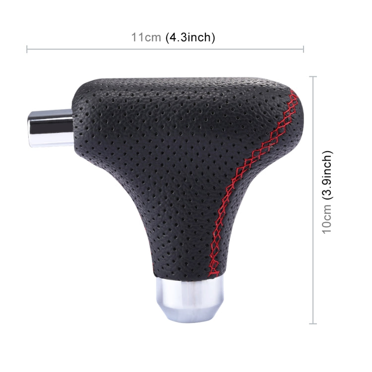 Universal Vehicle Car Black Leather Shifter Cover Manual Automatic Gear Shift Knob - Shift Knob by PMC TechLife | Online Shopping South Africa | PMC TechLife | Buy Now Pay Later Mobicred
