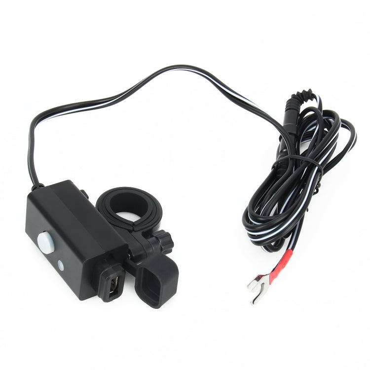 Waterproof Motorcycle USB Phone Charger Adapter with Power Switch 5V Single Ports Smart Charging Power Socket, for Phone, Tablets, GPS - Electrical System by PMC TechLife | Online Shopping South Africa | PMC TechLife | Buy Now Pay Later Mobicred