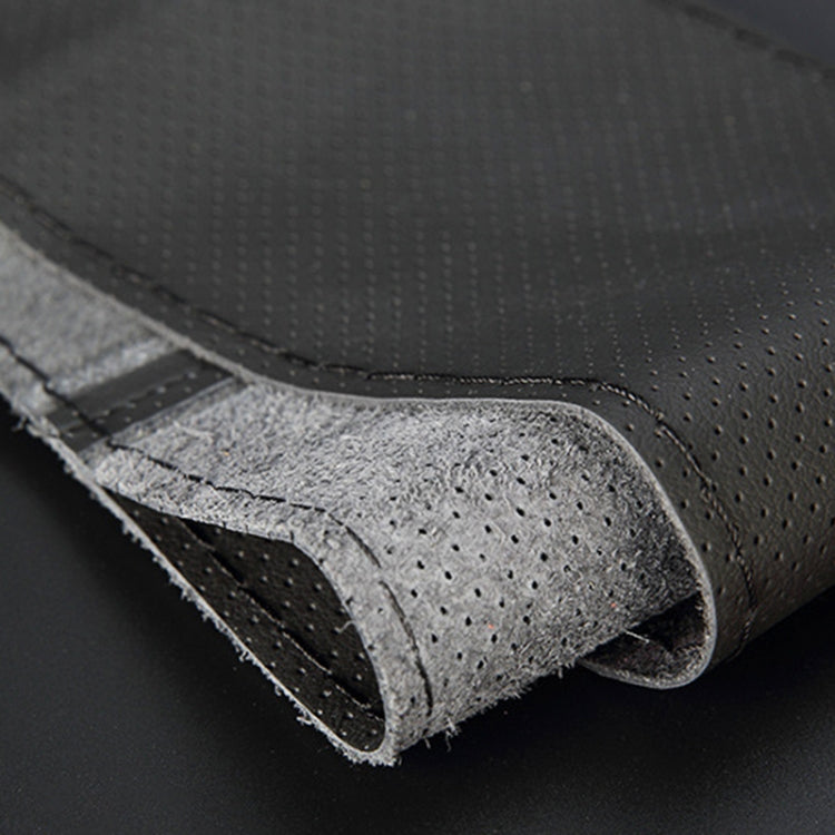 Four Seasons Genuine Leather Hand-stitched Car Adaptation Steering Wheel Cover for 38cm Steering Wheel - free shipping - PMC Jewellery - Order now!