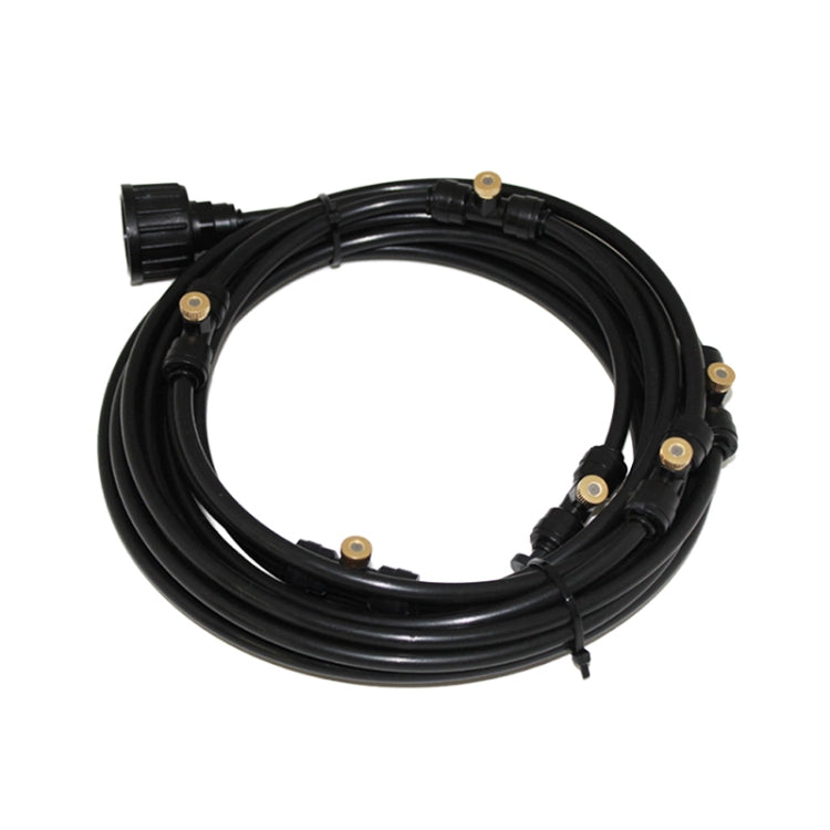 Outdoor Lawn Garden PE Hose Mist Watering Line Misting Cooling System with 26 x Mist Nozzles, Length: 18m(Black) - Watering & Irrigation by PMc TechLife | Online Shopping South Africa | PMc TechLife | Buy Now Pay Later Mobicred