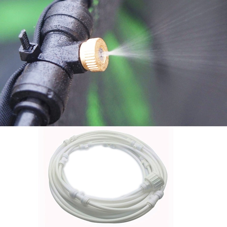 Outdoor Lawn Garden PE Hose Mist Watering Line Misting Cooling System with 26 x Mist Nozzles, Length: 18m(White) - Watering & Irrigation by PMc TechLife | Online Shopping South Africa | PMc TechLife | Buy Now Pay Later Mobicred