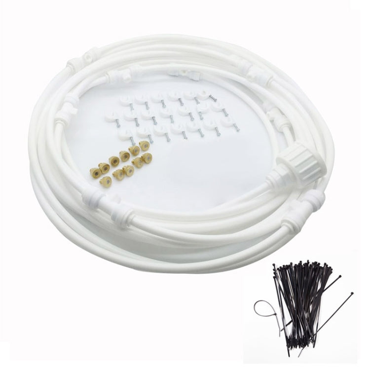 Outdoor Lawn Garden PE Hose Mist Watering Line Misting Cooling System with 26 x Mist Nozzles, Length: 18m(White) - Watering & Irrigation by PMc TechLife | Online Shopping South Africa | PMc TechLife | Buy Now Pay Later Mobicred