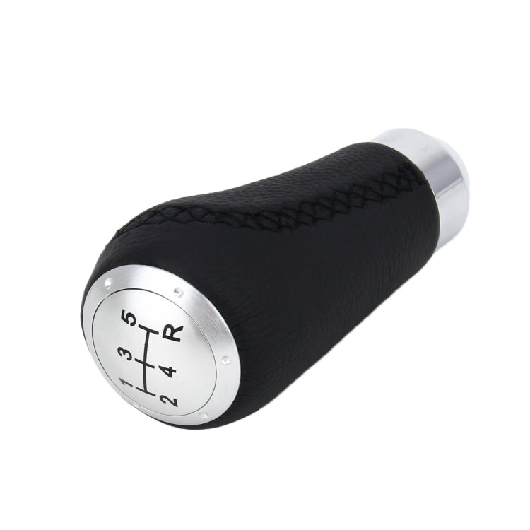 Universal Car Modified Shifter Black Leather Lever Manual 5-Speed Gear Shift Knob - Shift Knob by PMC TechLife | Online Shopping South Africa | PMC TechLife | Buy Now Pay Later Mobicred