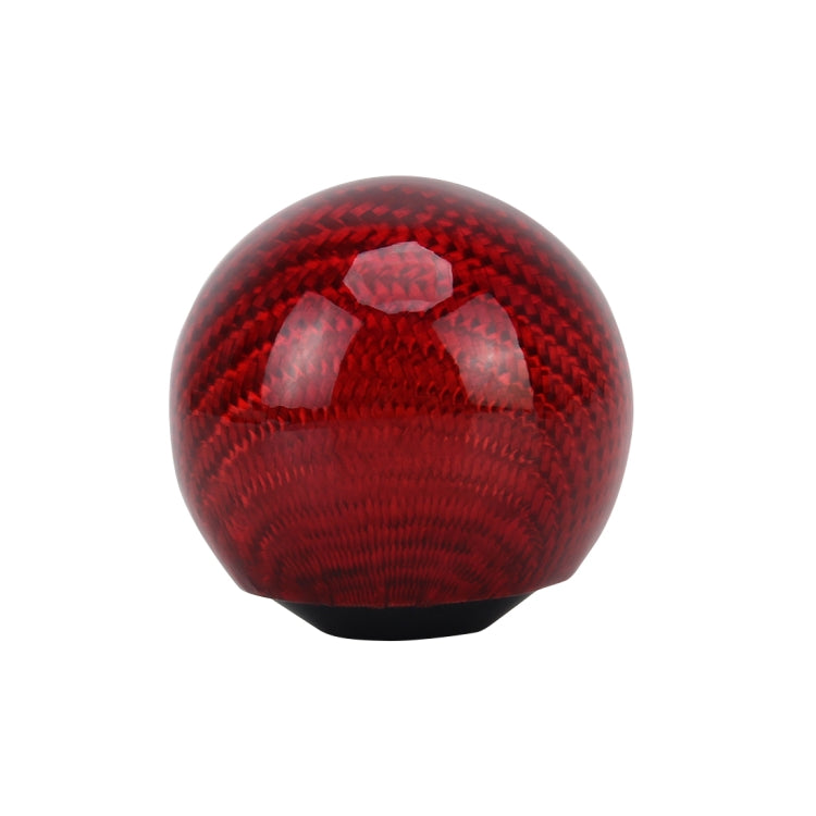 Universal Vehicle Car Shifter Cover Manual Automatic Carbon Fiber Ball Gear Shift Knob(Red) - Shift Knob by PMC TechLife | Online Shopping South Africa | PMC TechLife | Buy Now Pay Later Mobicred