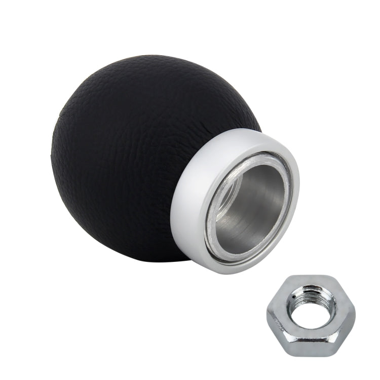 Universal Car Modified Shifter Black Leather Lever Manual 6-Speed Gear Shift Knob - Shift Knob by PMC TechLife | Online Shopping South Africa | PMC TechLife | Buy Now Pay Later Mobicred