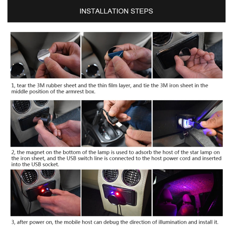 Car Roof Ceiling Decoration 5V Red Green LED Star Night Lights Projector Atmosphere Galaxy Lamp - Atmosphere lights by PMC TechLife | Online Shopping South Africa | PMC TechLife | Buy Now Pay Later Mobicred