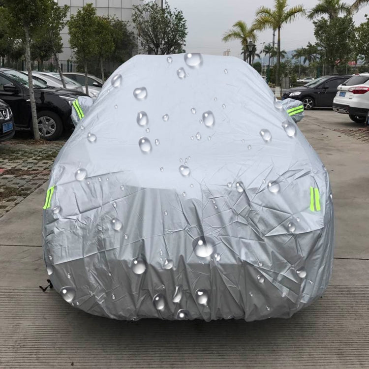 PEVA Anti-Dust Waterproof Sunproof SUV Car Cover with Warning Strips, Fits Cars up to 5.1m(199 inch) in Length - PE Material by PMC TechLife | Online Shopping South Africa | PMC TechLife | Buy Now Pay Later Mobicred