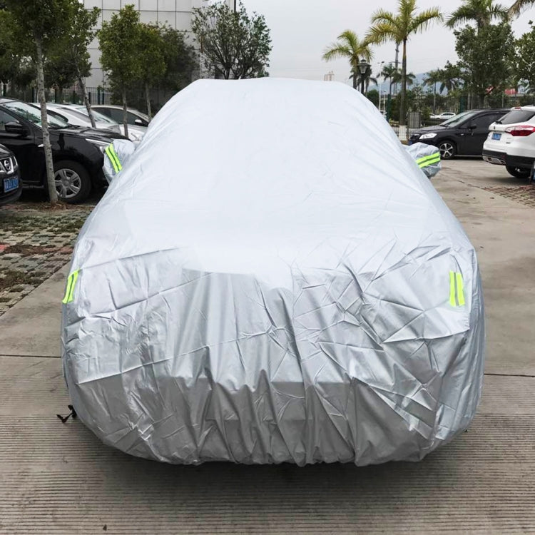 PEVA Anti-Dust Waterproof Sunproof SUV Car Cover with Warning Strips, Fits Cars up to 4.7m(183 inch) in Length - PE Material by PMC TechLife | Online Shopping South Africa | PMC TechLife | Buy Now Pay Later Mobicred
