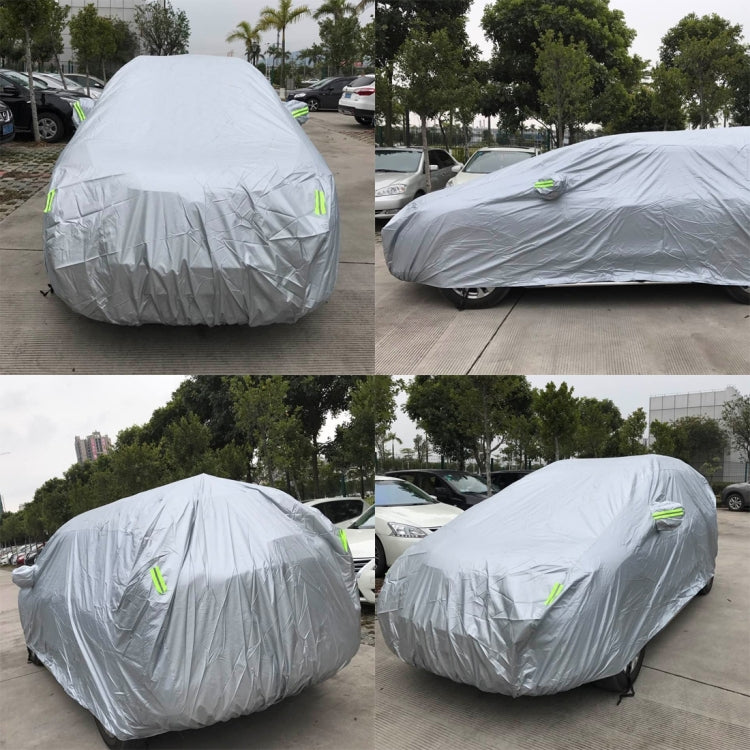 PVC Anti-Dust Sunproof SUV Car Cover with Warning Strips, Fits Cars up to 4.7m(183 inch) in Length - PE Material by PMC TechLife | Online Shopping South Africa | PMC TechLife | Buy Now Pay Later Mobicred