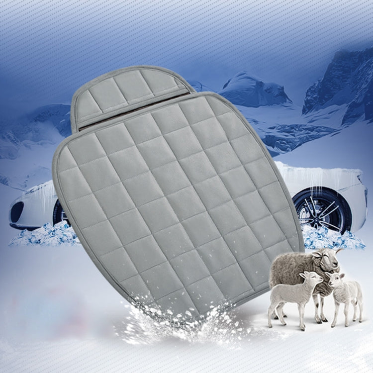 3 PCS / Set  Warm Car Seat Cover Cushion Five Seats Universal  Two Front Row Seat Covers and One Back Row Seat Cover Car Non-slip Chair Pad Warm Car Mats No Back Plush Cushion(Grey) - Seat Accessories by PMC TechLife | Online Shopping South Africa | PMC TechLife | Buy Now Pay Later Mobicred