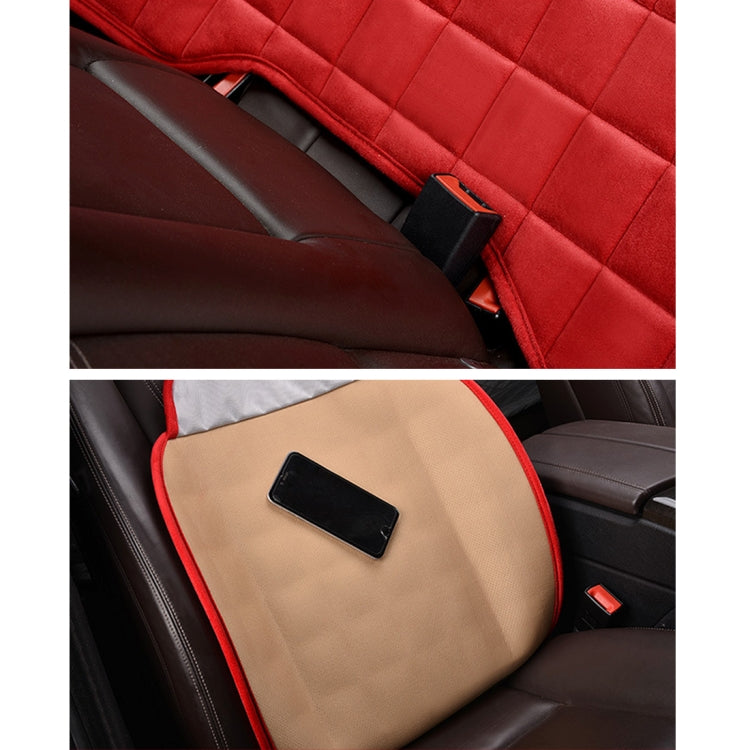 3 PCS / Set  Warm Car Seat Cover Cushion Five Seats Universal  Two Front Row Seat Covers and One Back Row Seat Cover Car Non-slip Chair Pad Warm Car Mats No Back Plush Cushion(Grey) - Seat Accessories by PMC TechLife | Online Shopping South Africa | PMC TechLife | Buy Now Pay Later Mobicred
