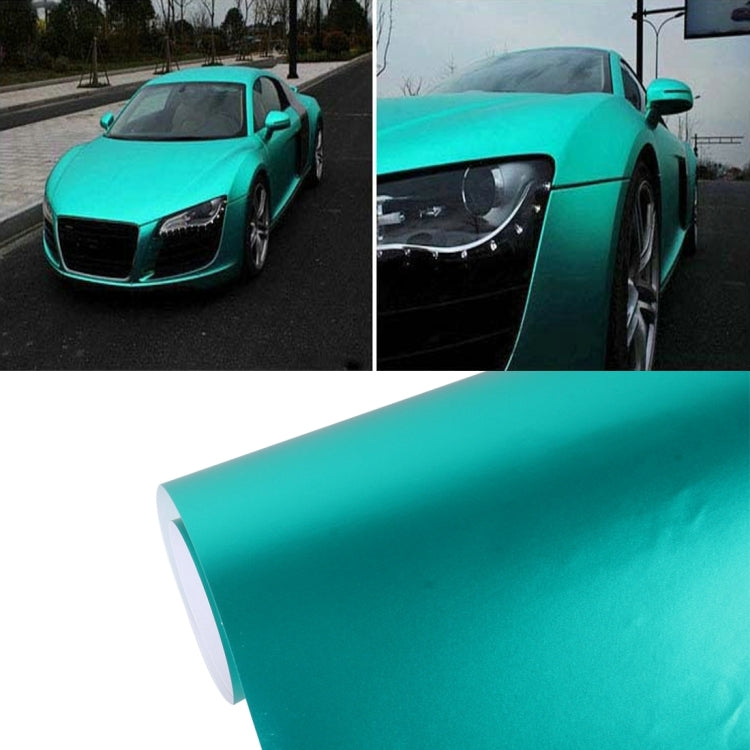 5m * 0.5m Ice Blue Metallic Matte Icy Ice Car Decal Wrap Auto Wrapping Vehicle Sticker Motorcycle Sheet Tint Vinyl Air Bubble Free(Lake Blue) - Auto Film by PMC TechLife | Online Shopping South Africa | PMC TechLife | Buy Now Pay Later Mobicred