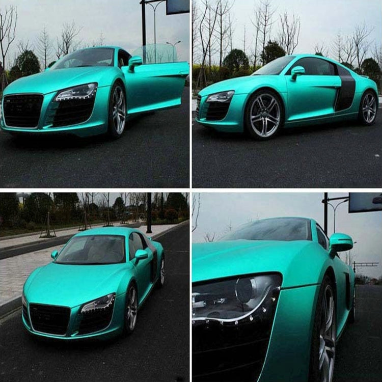 5m * 0.5m Ice Blue Metallic Matte Icy Ice Car Decal Wrap Auto Wrapping Vehicle Sticker Motorcycle Sheet Tint Vinyl Air Bubble Free(Lake Blue) - Auto Film by PMC TechLife | Online Shopping South Africa | PMC TechLife | Buy Now Pay Later Mobicred